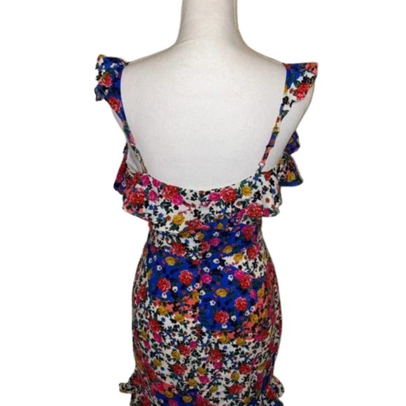 Majorelle Nolita Midi Dress, Patchwork Multi Color Floral Print - Picture 11 of 15